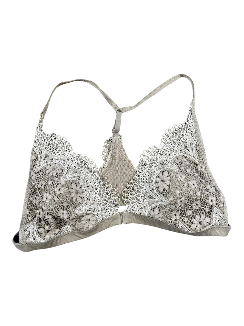 Victoria Secret Lace Trim Bralette in Taupe